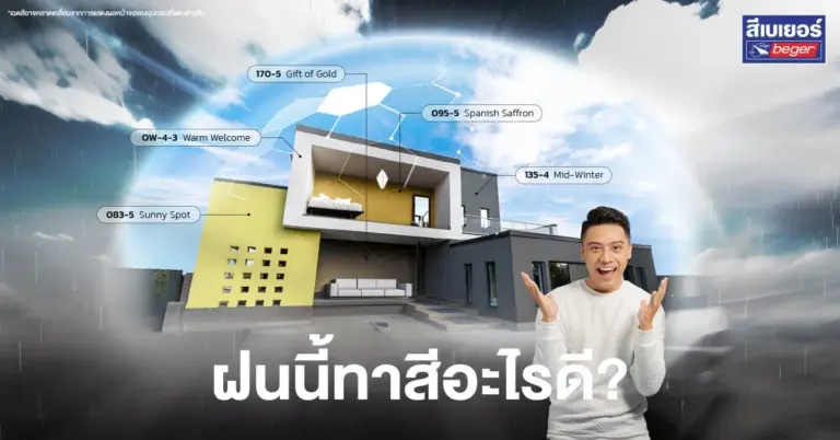 เฉดสีหน้าฝน เลือกทาสีไหนดี ให้สดชื่นไม่หม่นหมอง