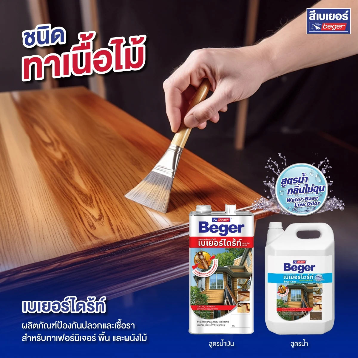 Drite ชนิดทาไม้