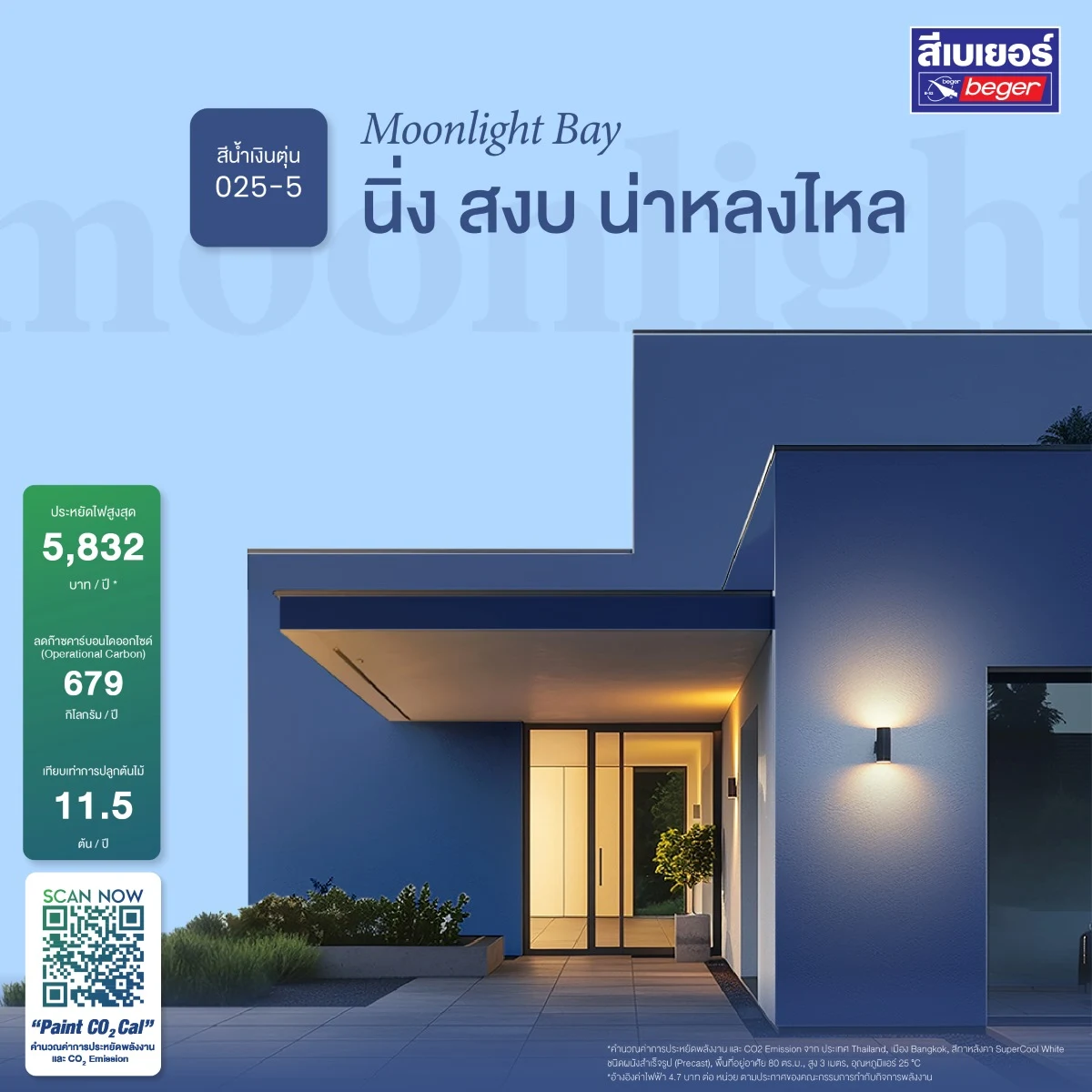 สี Timeless สีน้ำเงินตุ่น