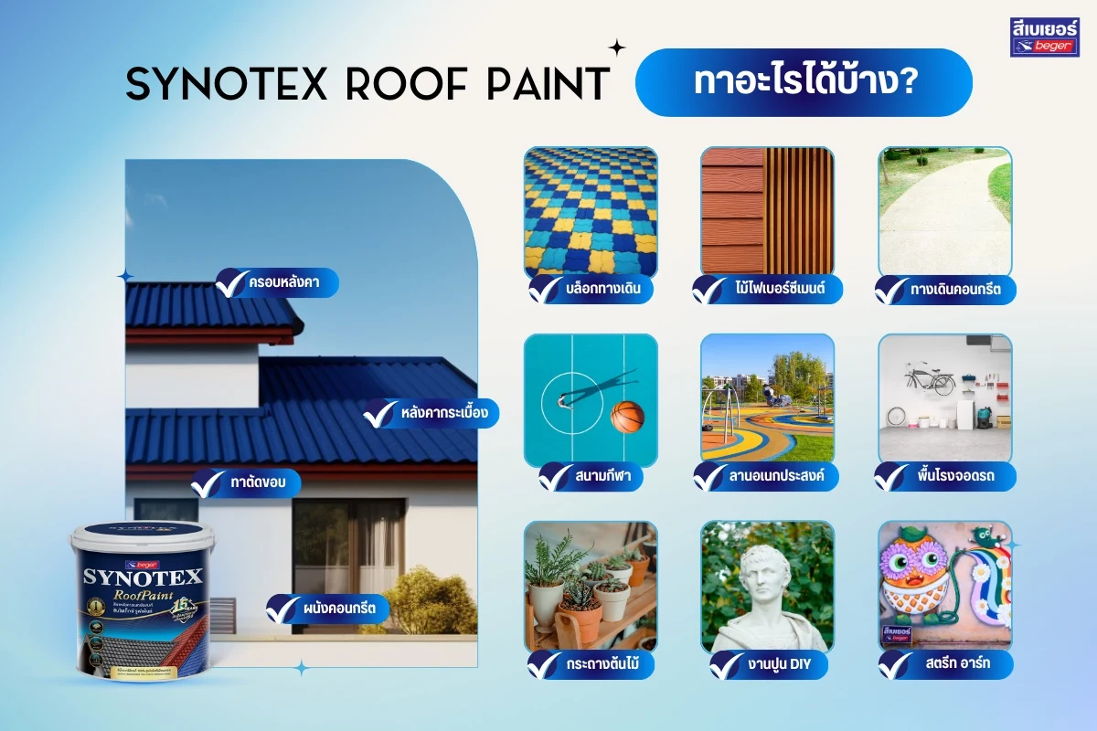 synotex roof paint ทาอะไรได้บ้าง