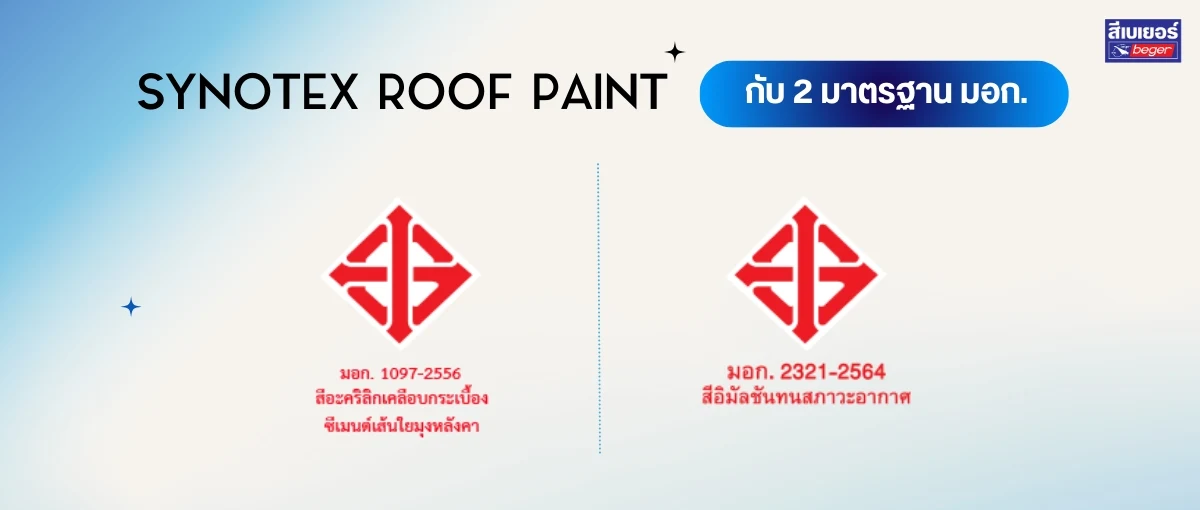 สีทาหลังคา Synotex Roof Paint มอก.