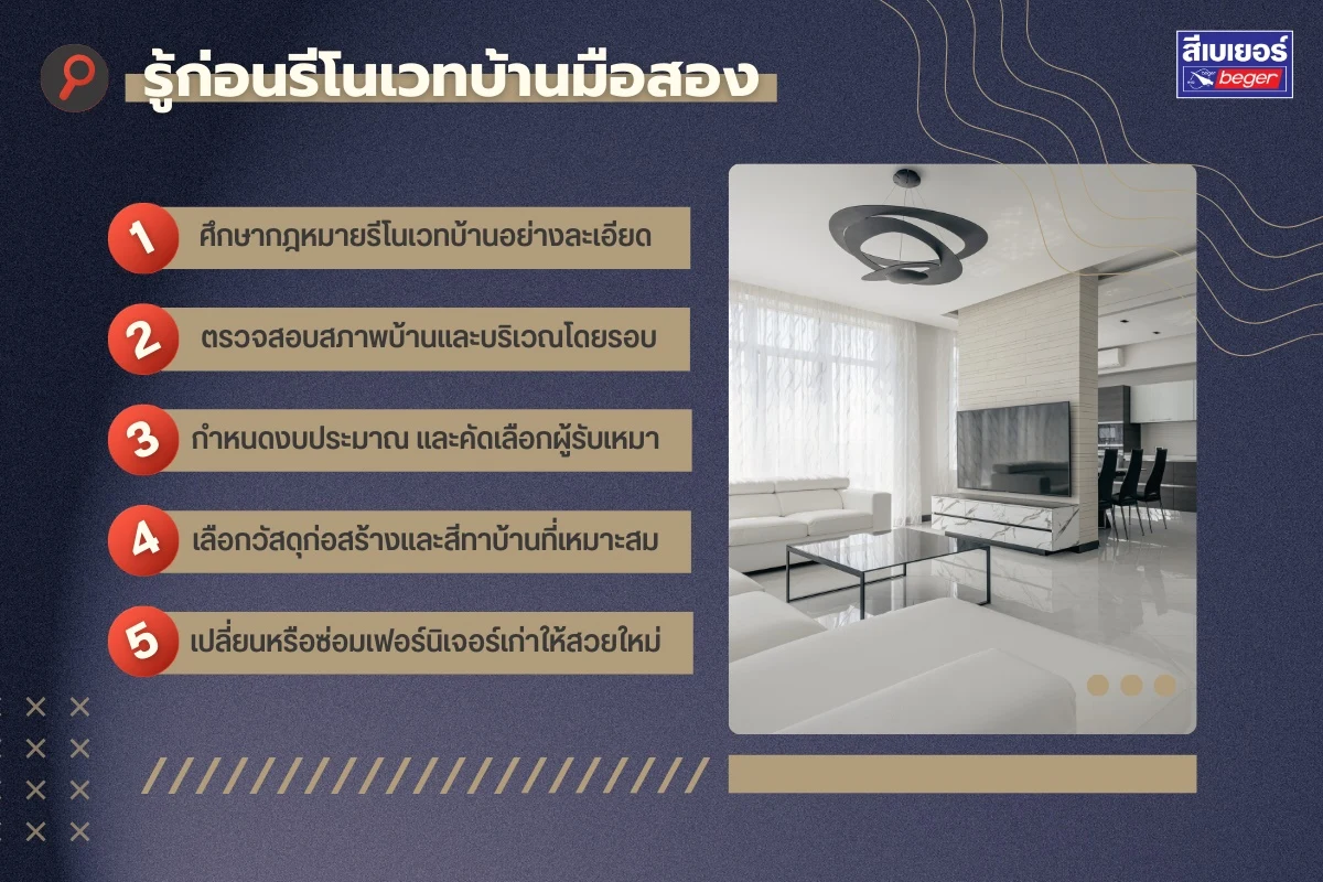 5 ข้อก่อนรีโนเวทบ้านมือสอง