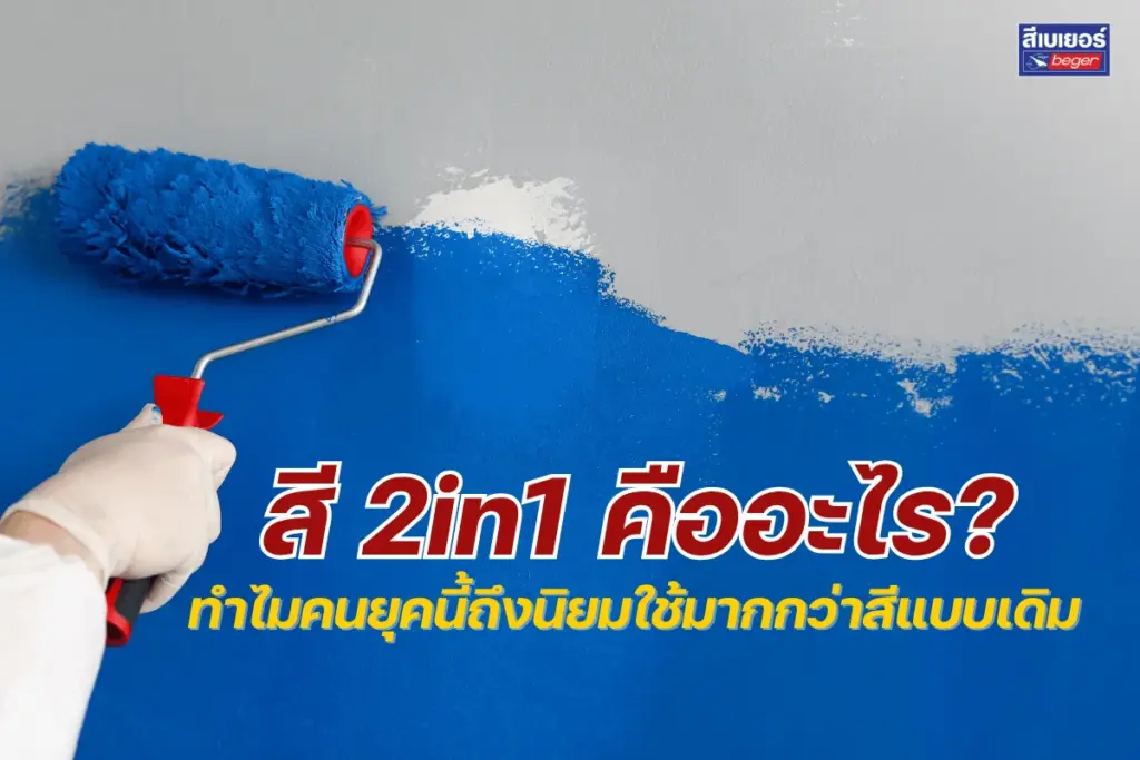สี 2in1 คืออะไร? ทำไมคนยุคนี้ถึงนิยมใช้มากกว่าสีแบบเดิม