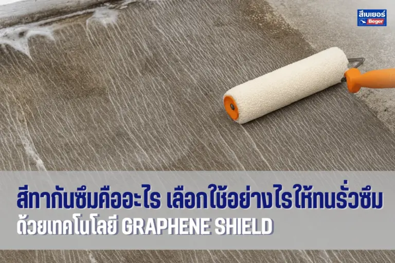 สีทากันซึมคืออะไร เลือกใช้อย่างไรให้ทนรั่วซึม ด้วยเทคโนโลยี Graphene Shield
