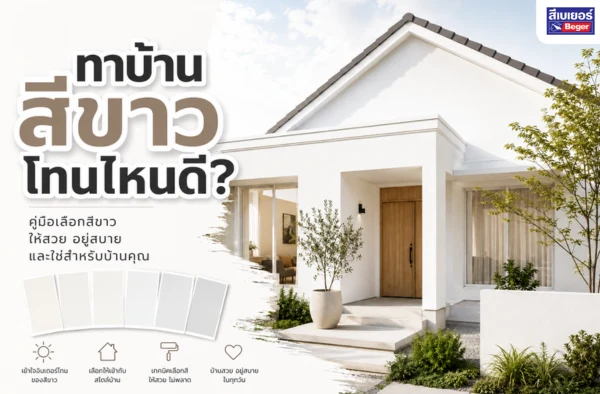ทาบ้านสีขาวโทนไหนดี? คู่มือเลือกสีขาวให้สวย อยู่สบาย และใช่สำหรับบ้านคุณ