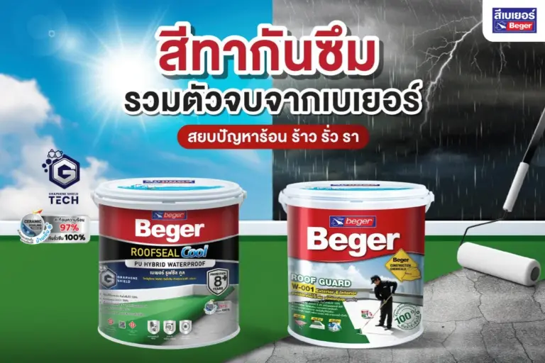 สีทากันซึมคืออะไร? พร้อมวิธีแก้ปัญหาบ้านร้าว รั่วซึม และร้อนอบอ้าว
