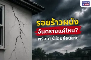 รอยร้าวผนัง อันตรายแค่ไหน? พร้อมวิธีซ่อมก่อนสาย