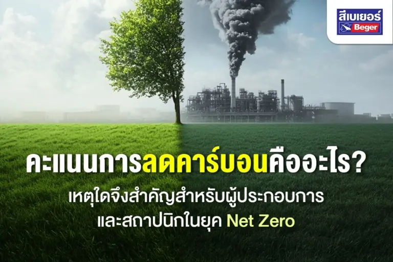 คะแนนการลดคาร์บอนคืออะไร? เหตุใดจึงสำคัญสำหรับผู้ประกอบการ และสถาปนิกในยุค Net Zero
