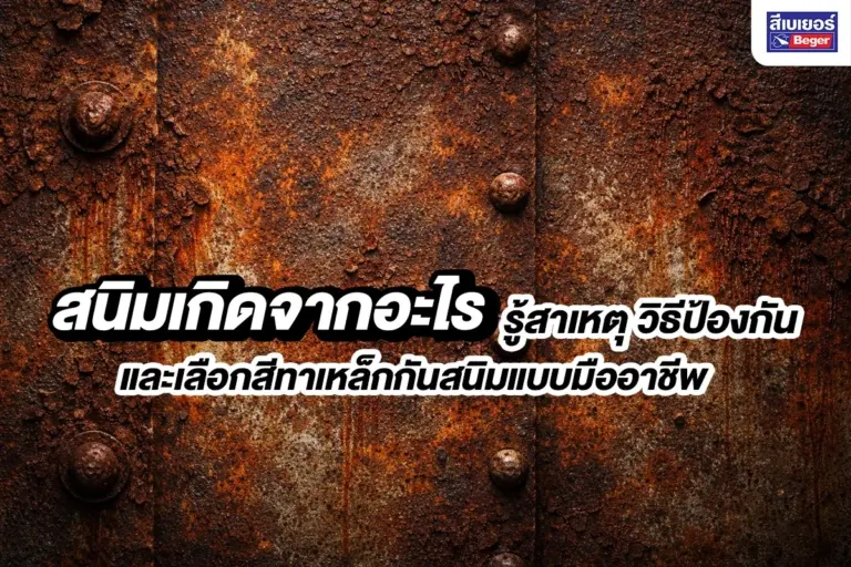 สนิมเกิดจากอะไร รู้สาเหตุ วิธีป้องกัน และเลือกสีทาเหล็กกันสนิมแบบมืออาชีพ